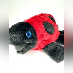 Handmade Soft and Fluffy Ladybug Puppet Plush